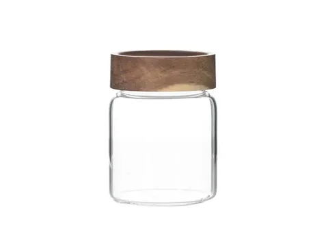 High Borosilicate Glass Food Storage Jars with Screw Cap