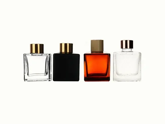 Clear/Red/Black Glass Diffuser Bottles — main view