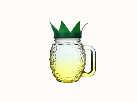 Yellow Glass Mason Jars