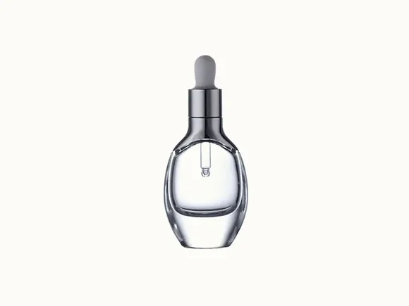 Transparent Glass Essential Oil Bottle with Dropper — main view
