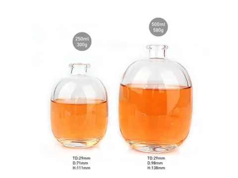Clear Liquor Bottles — view 3