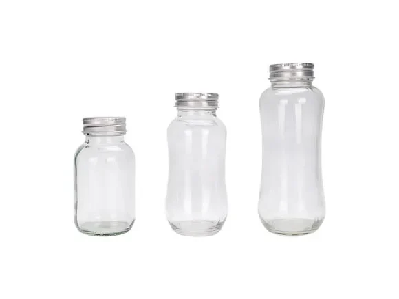 Glass Juice Bottles with Lids — main view