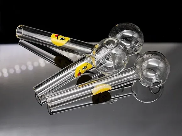 Glass Oil Burner Pipes With Logo — main view