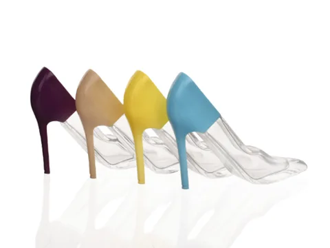Small High Heeled Glass Perfume Bottle — view 4