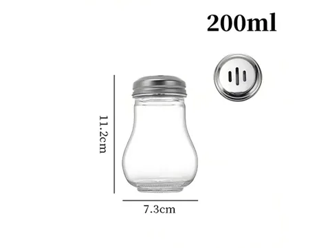 () Glass Spice Jars with Shaker Lids — view 2