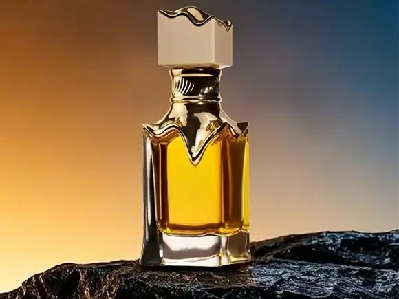 Crown Glass Perfume Bottles 15 Crimp Top — main view