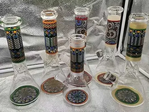 Glass Pattern Dab Bong — view 3