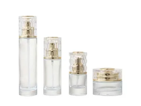 Glass Cosmetic Jars with Lids — view 3