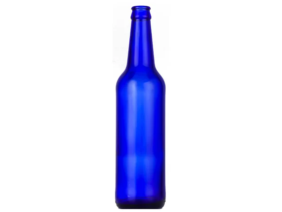 Blue Glass Beer Bottles Brewery Glass Packaging — main view