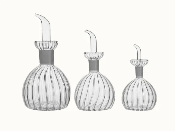 Round Glass Olive Oil Bottles Dispenser — main view
