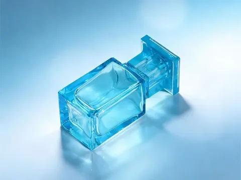 Square Fancy Glass Perfume Bottles with Caps — view 4