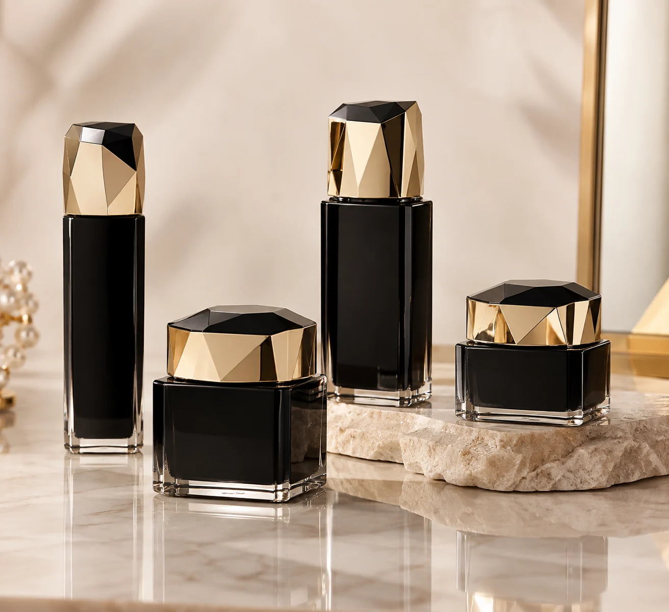 Skincare Bottle Sets — studio composition AS0017
