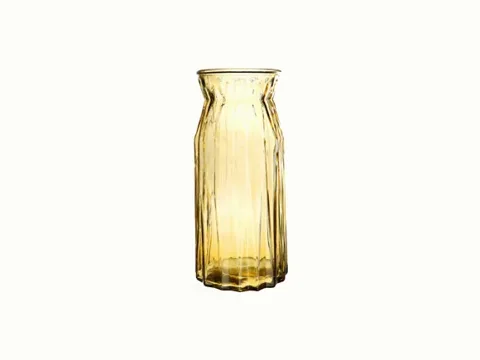 cm/11cm Colored Yellow Classic Glass Vase