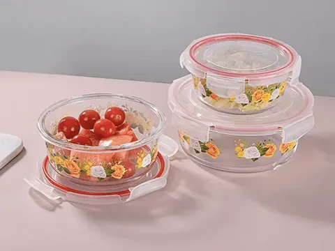 Glass Freezer Container Food Storage Jars — view 2