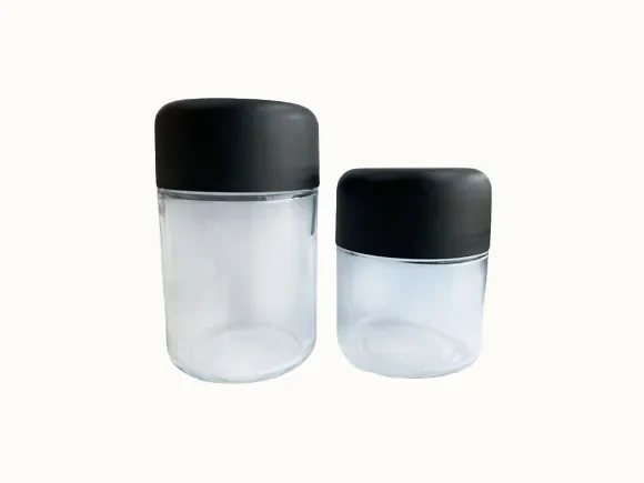 Glass Jars With Black Lids — main view