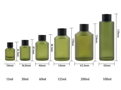 Frosted Green Bottle Collection — view 2
