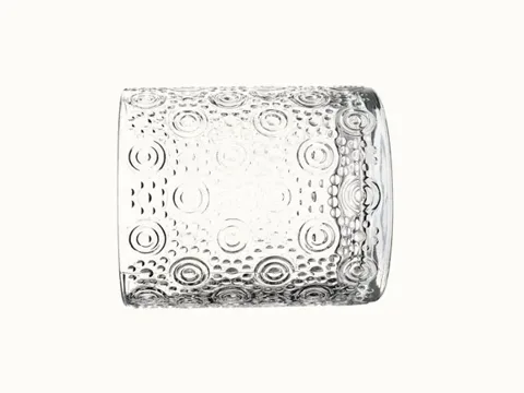 European Engraved Glass Candle Jars — view 3