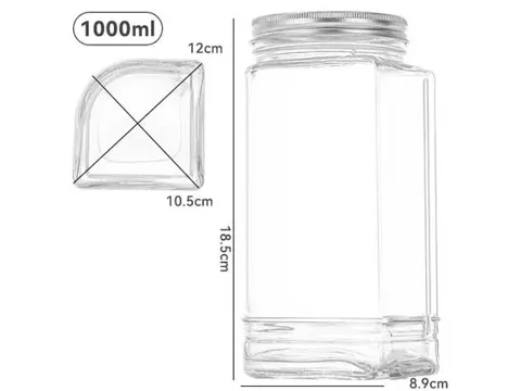 () Glass Food Storage Jars With Lids — view 8