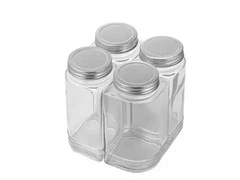 () Glass Food Storage Jars With Lids