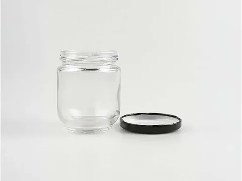 () Round Wide Mouth Glass Pickle Jar Contianer with