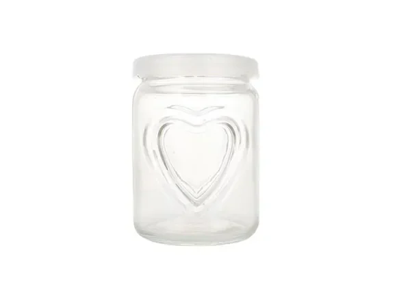Heart-Shape Reusable Transparent Glass Bottles — main view
