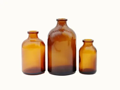 Amber Glass Apothecary Jars