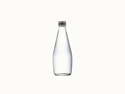 Clear Soda Sparkling Water Glass Bottle