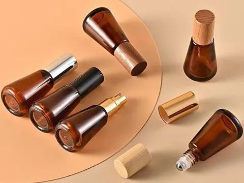 Amber Glass Cologne Perfume Spray Bottles Roll On Bottle — view 3