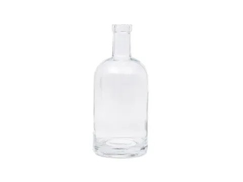 Crystal Clear Glass Spirit Vodka Bottle — view 1