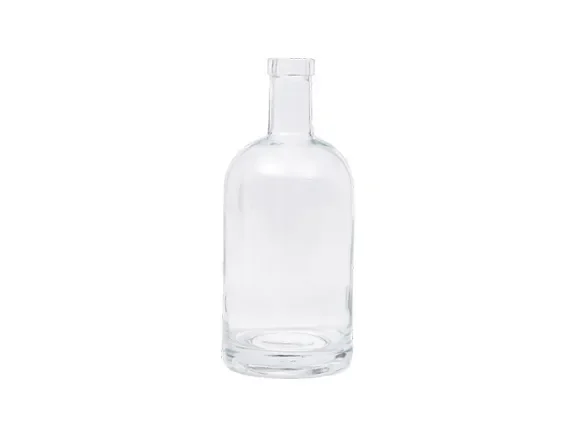 Crystal Clear Glass Spirit Vodka Bottle — main view