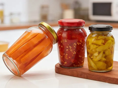Glass Pickle Jars with Lids — view 3