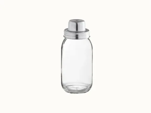 Glass Mason Jar Cocktail Shaker