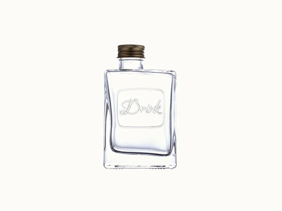 Clear Fruit Wine Glass Bottle — main view