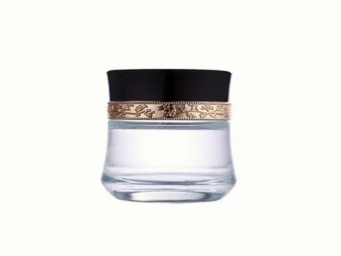Clear Glass Cream Jars — view 1