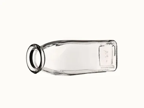 Clear Glass Milk Bottles with Cork — view 4