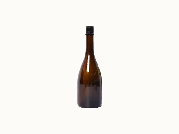 Brown Glass Champagne Bottle — main view