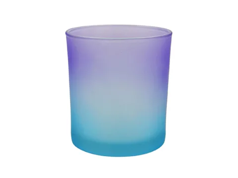 Customized Colorful Elegant Gradient Glass Candle Vessels — view 3