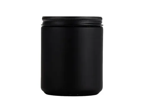 Matte Black / Green / Blue Glass Candle Jar