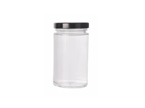 Round Transparent Tall Pickle Jar