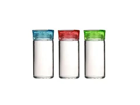 Transparent Glass Condiment Bottle
