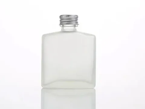 Flat Mini Liquor Bottles with Screw Cap — view 2