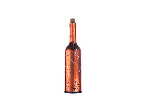 Orange Glass Decoration Bottle