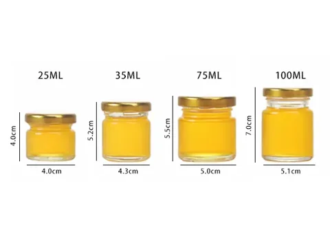 Mini Glass Honey Jar