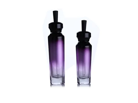 Gradient Purple Glass Dropper Bottles — view 2