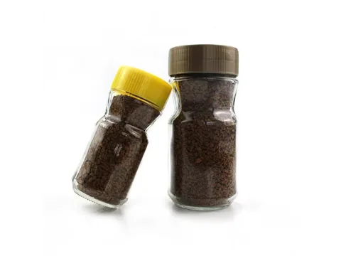 Glass Coffee Jars with Plastic Lids — view 2