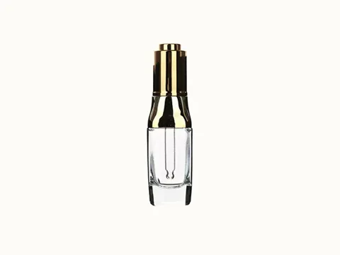 Clear Square Pressure Essential Oil Bottle