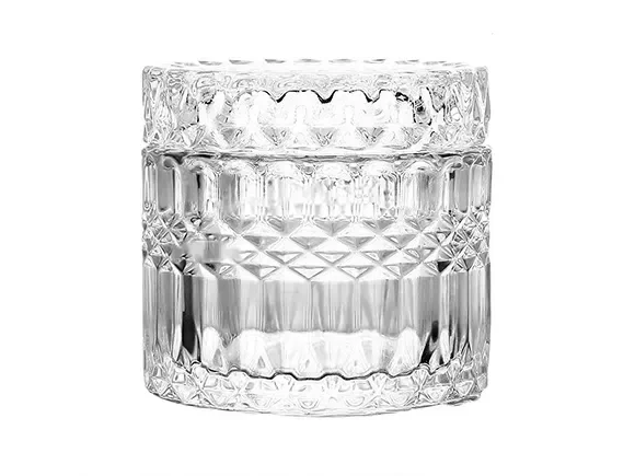 Glass Candle Jar with Lid — main view