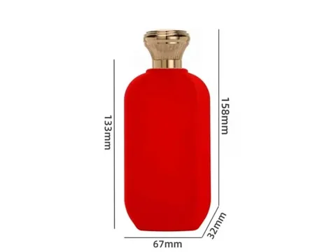 Velvet Flocked Finish Perfume Bottles With Lids — view 3