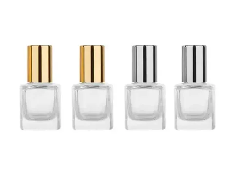 Clear Glass Square Roller Bottles