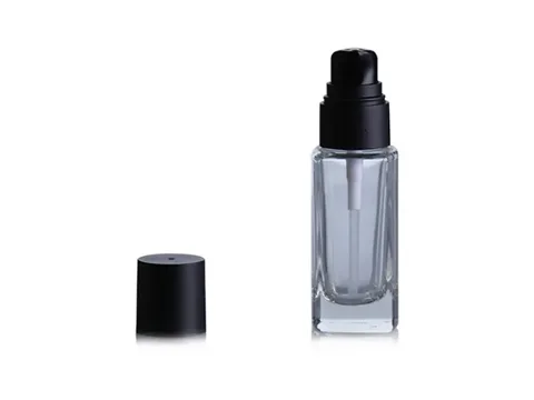 Square Glass Foundation Liquid Bottle — view 2